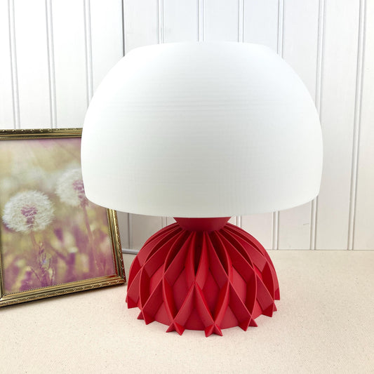Arkan Table Lamp, Desk Lamp and Shade, Bedside Lamp, Mushroom Inspired, Dome Shade