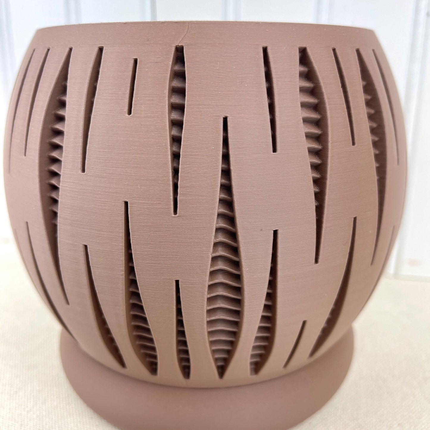 Modern Geometric Planter, Split Planter Pot, Cutout Design, Indoor Flower Pot
