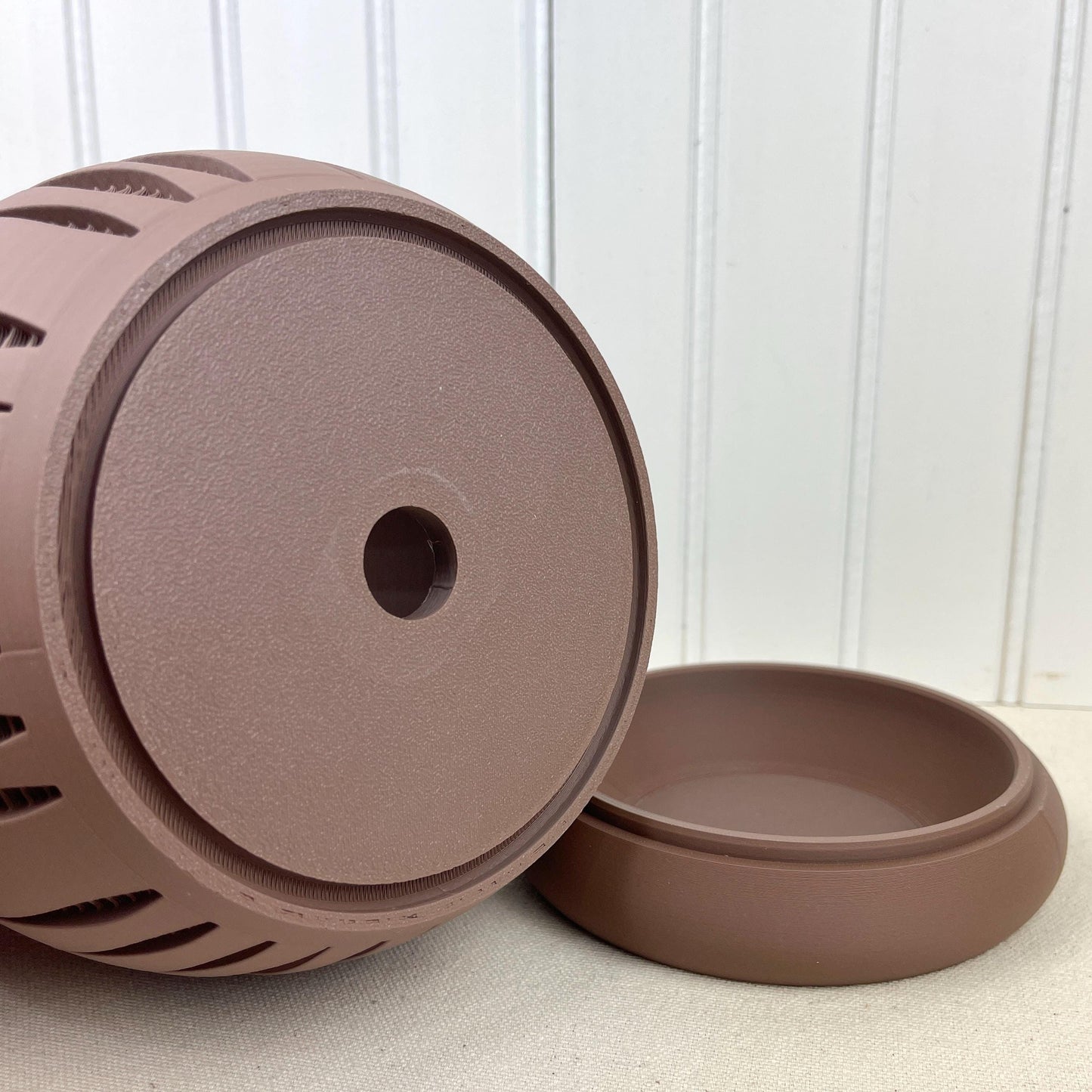 Modern Geometric Planter, Split Planter Pot, Cutout Design, Indoor Flower Pot