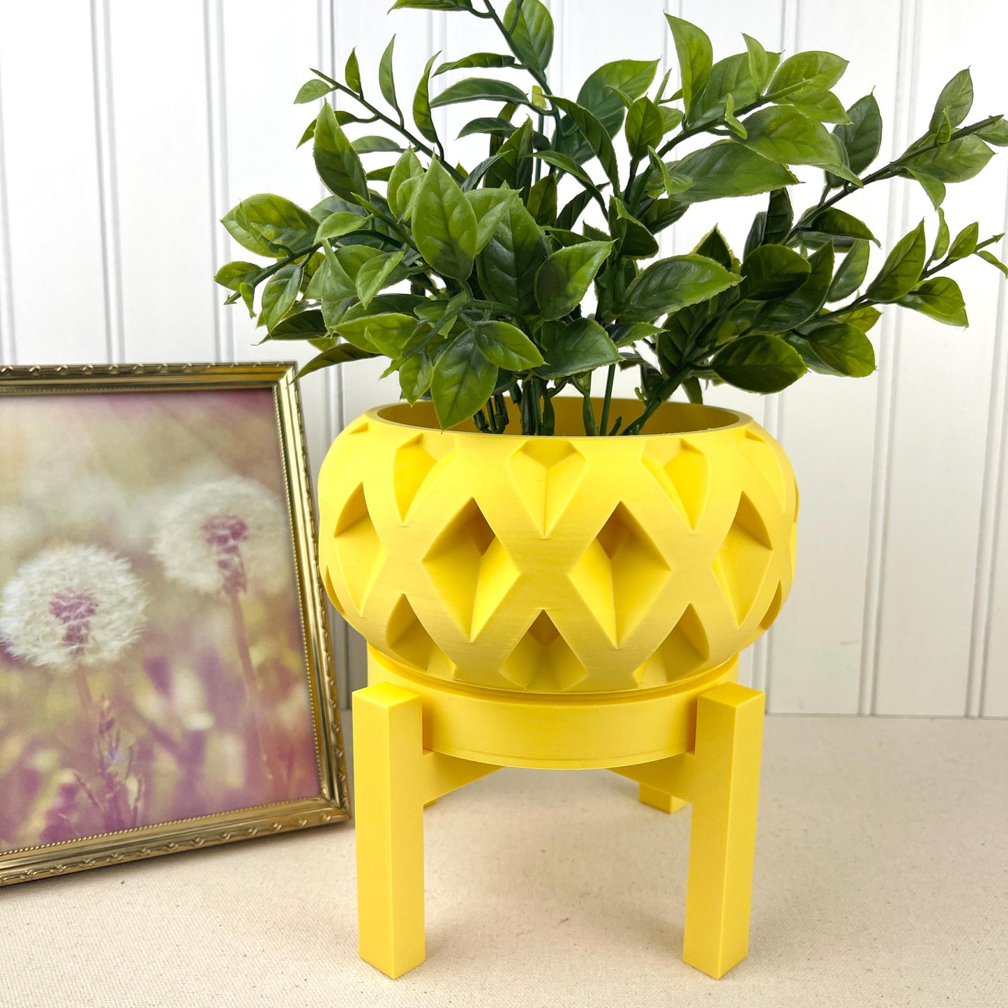 Geometric Indoor Planter Pot, Welen Planter Pot, Indoor Flower Pot, Bold Modern Planter Pot