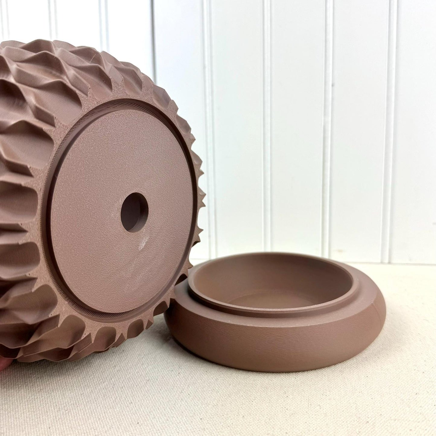 Modern Geometric Planter Pot, Chain Planter Pot, Indoor Flower Pot, Textured Planter