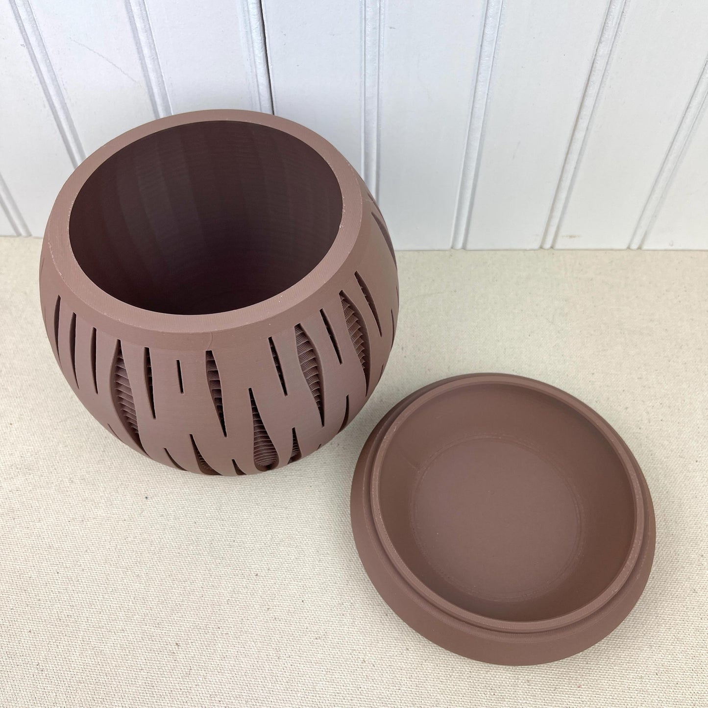 Modern Geometric Planter, Split Planter Pot, Cutout Design, Indoor Flower Pot