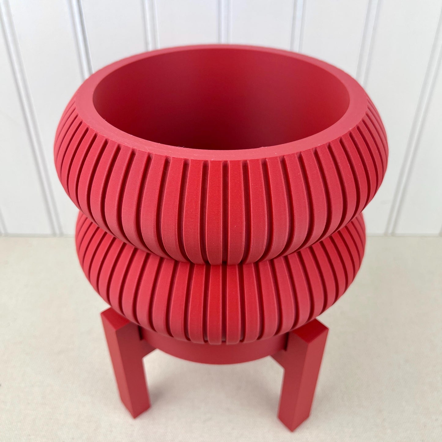 Sculptural Indoor Planter Pot, Milo Planter Pot, Indoor Flower Pot, Ridged Planter Pot