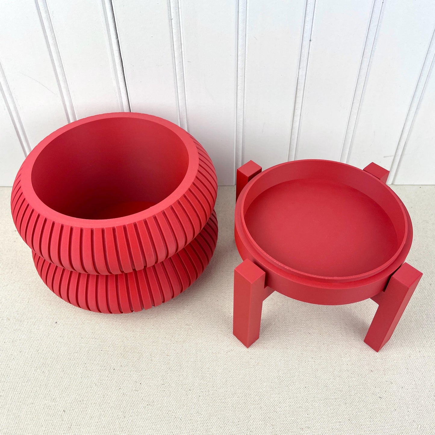 Sculptural Indoor Planter Pot, Milo Planter Pot, Indoor Flower Pot, Ridged Planter Pot